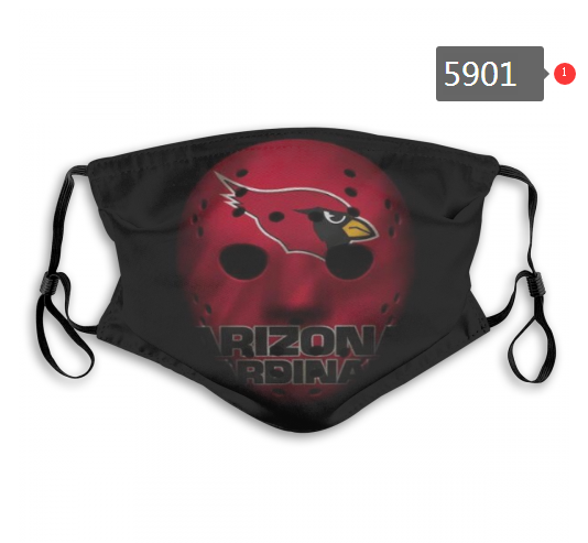 2020 NFL Arizona Cardinals Dust mask with filter->nfl dust mask->Sports Accessory